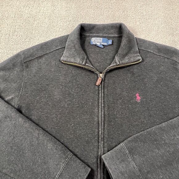 Ralph Lauren Jacket Adult Extra Large Gray Long Sleeve Full Zip Casual Men's - Picture 3 of 15
